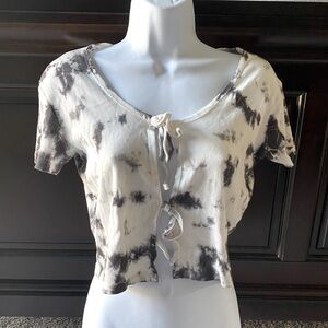 Front Tie Crop Top NWT